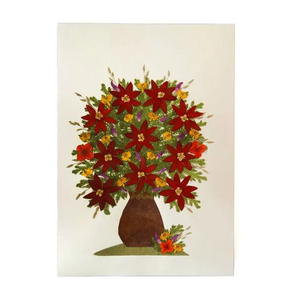 GLOBO Fair Trade GLOBO Fair Trade Grußkarte Wildblumen DAHLIA – Produktbild 1 von 2