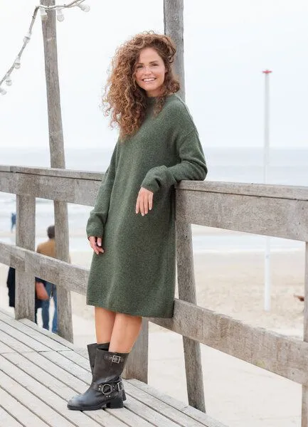 Heidekönigin Heidekönigin Stehbundkleid MELIERT, Anthrazit, – Produktbild 2 von 3