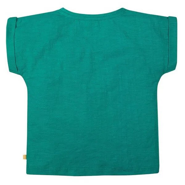 Frugi Frugi T-Shirt Herz in pazifik-grün Sophia Slub T-Shirt Jewel/Heart – Produktbild 3 von 3
