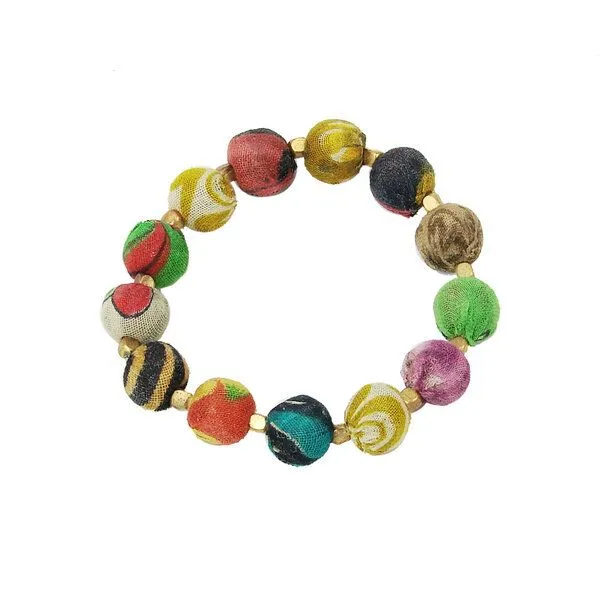 Worldfinds Worldfinds Kantha Armband Bauble, Bunt, – Produktbild 1 von 1