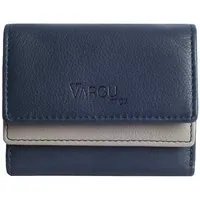 Vargu Vargu Echtleder Geldbörse MELQUIN 1, Navy-grey, – Produktbild 1 von 1