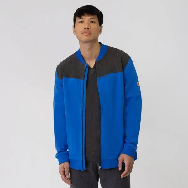 TAO Sportswear TAO Sportswear Herren Freizeitjacke aus Bio-Baumwolle EMIL, Blau, – Produktbild 1 von 4