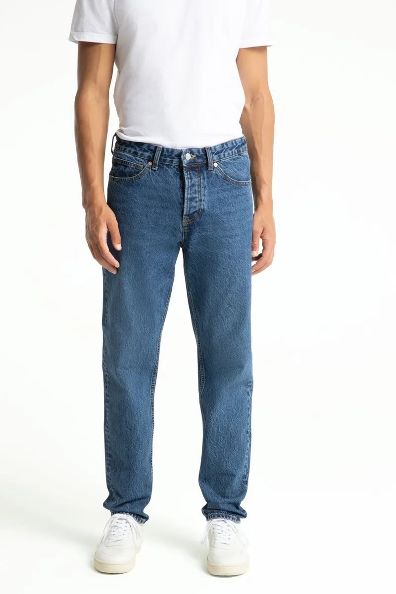 Kings Of Indigo Kings Of Indigo Herren vegan Jeans Sushan Stanley Mittelblau Gewaschen, Dunkelblau, – Produktbild 2 von 2