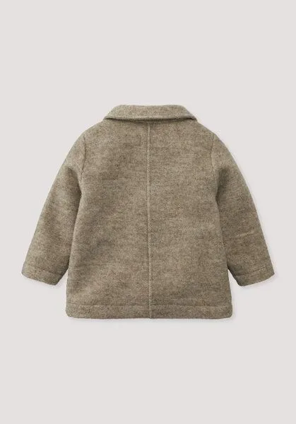 hessnatur hessnatur Kurzmantel Relaxed aus Rhönwolle und europäischer Schurwolle, Naturbeige, – Produktbild 3 von 4