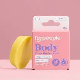 forpeople forpeople Feste Körperbutter/Bodybutter | Sanddorn | Allergenfrei | Biokosmetik als Refiller – Produktbild 1 von 1