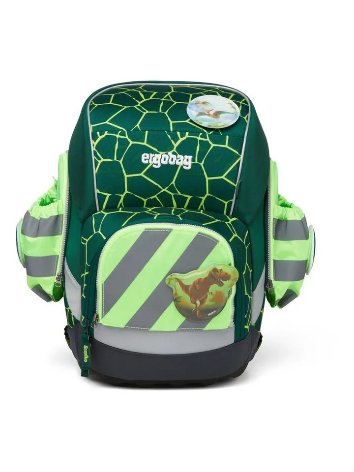 Ergobag Ergobag Schulranzen pack Seitentaschen Zip Set (3-tlg), reflektierend, Grün, – Produktbild 2 von 4