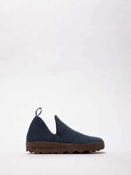 ASPORTUGUESAS ASPORTUGUESAS Filz Slip-On Sneaker City, Blue, – Produktbild 1 von 4