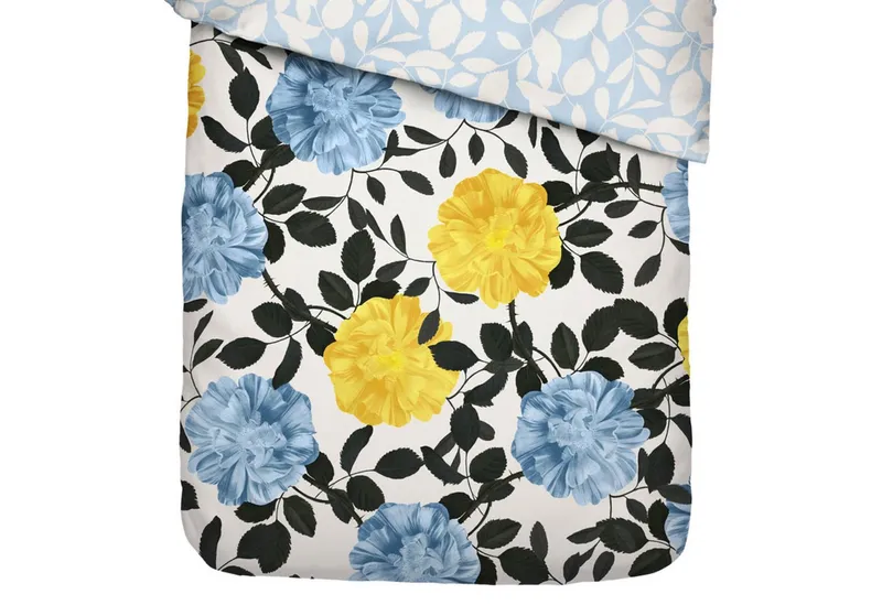 Essenza Bettwäsche Bloom With a view Bright White, Perkal, 2 teilig, Floral, Blumig, Weiß, – Produktbild 3 von 5