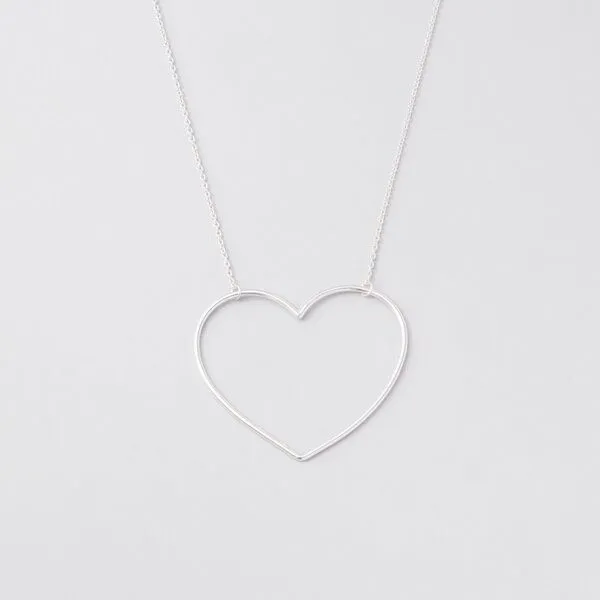 fejn jewelry fejn jewelry Kette big heart, Silber, – Produktbild 1 von 4