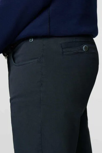 Meyer MEYER BI-COLOUR BAUMWOLLCHINO, Blau (dunkelblau), – Produktbild 4 von 4