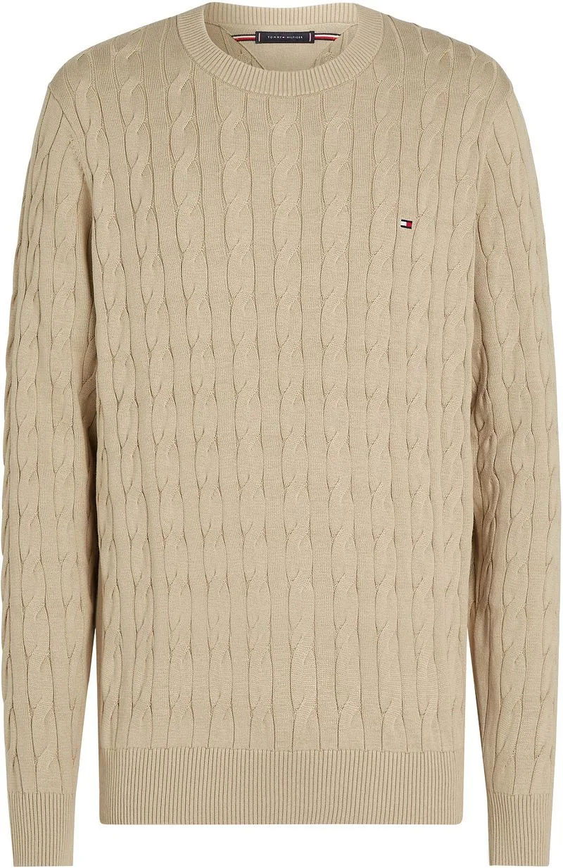 Tommy Hilfiger Tommy Hilfiger Pullover Cable Beige - Größe M, Beige, – Produktbild 1 von 5