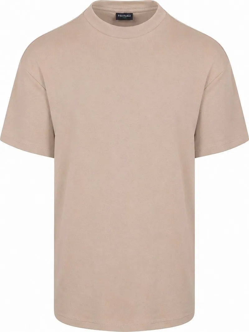Suitable Suitable Rink T-Shirt Heavy Jersey Taupe - Größe L, Beige, – Produktbild 1 von 4