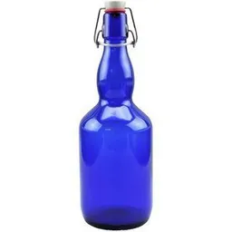 mikken mikken Bügelflasche 750 ml blau Glasflasche mit Bügelverschluss Wasserflasche – Produktbild 1 von 1