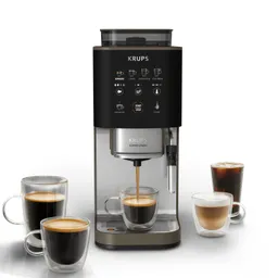 Krups KRUPS Kaffeevollautomat "Coffee Crush Experience Lioness", schwarz/silber – Produktbild 1 von 1