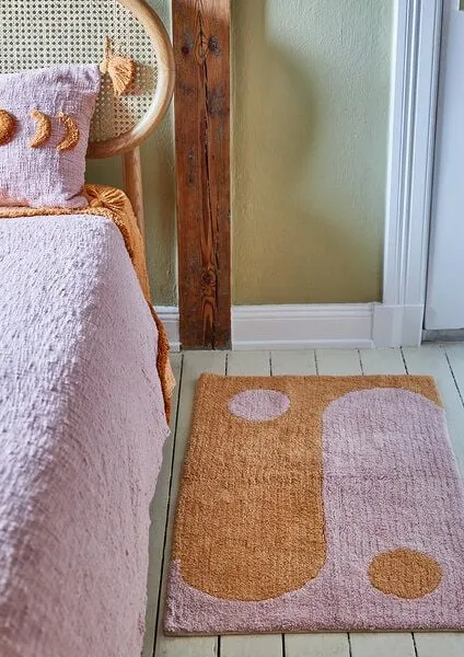 liv interior liv interior Hand-getüfteter Teppich YINYANG, Rosa/orange, – Produktbild 1 von 1