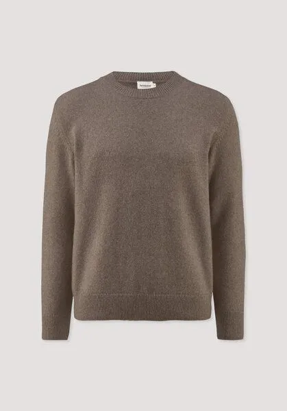 hessnatur hessnatur Strick Pullover Regular aus Bio-Merinowolle mit Bio-Baumwolle, Camel, – Produktbild 5 von 5