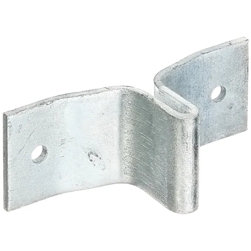 Alberts ALBERTS Lasche für Zaunpfosten aus T-Profil, feuerverzinkt, Länge 114 mm, Breite 40 mm – Produktbild 1 von 1