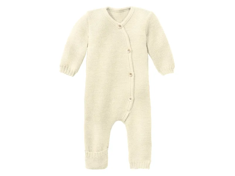 Disana Disana Baby Overall Bio-Merinowolle Strick Qualität natur Gr. 62/68, Natur, – Produktbild 1 von 1