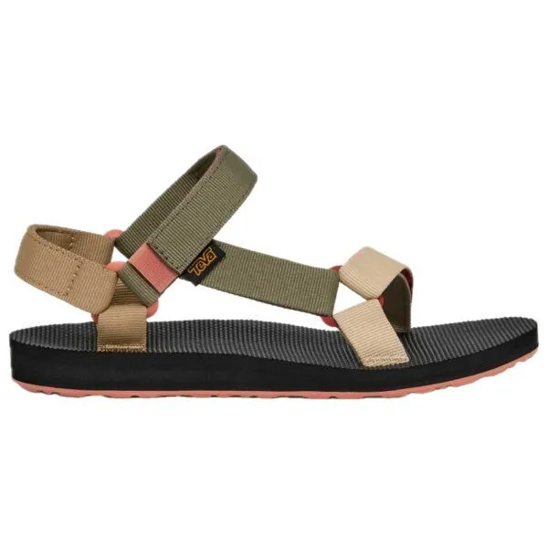 Teva TEVA Vegan Sandale Damen - Original Universal, Burnt olive (schwarz, olive, rosa), – Produktbild 3 von 5