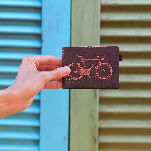 paprcuts paprcuts RFID Portemonnaie Pro, Bike 2.0. (lila orange neon), – Produktbild 3 von 4