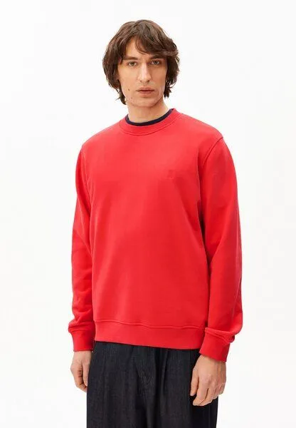 ARMEDANGELS ARMEDANGELS BAARO LOOP Herren Sweatshirt aus Bio-Baumwolle, Mars red, – Produktbild 1 von 4