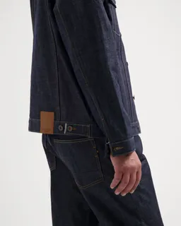 Kuyichi Kuyichi Herren vegan Jeansjacke Bourne Dry Selvedge Blau – Produktbild 1 von 1