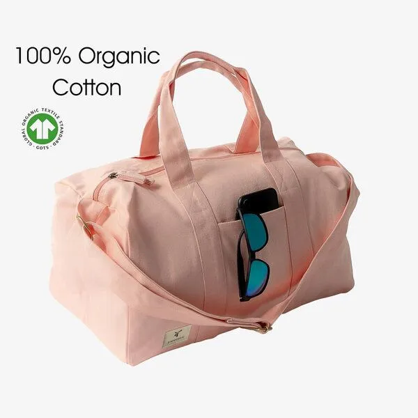 treeletic® treeletic® ECO Y Gym Bag / Weekender inkl. Laundry Bag, Lily (rosa), – Produktbild 3 von 4