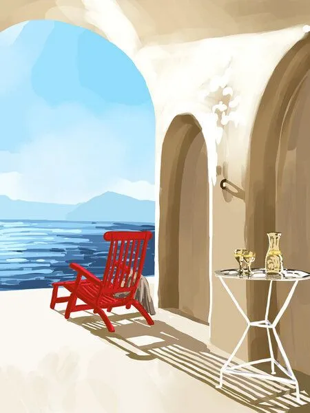 Photocircle Photocircle Poster / Leinwandbild - Solitude By The Sea – Produktbild 1 von 4