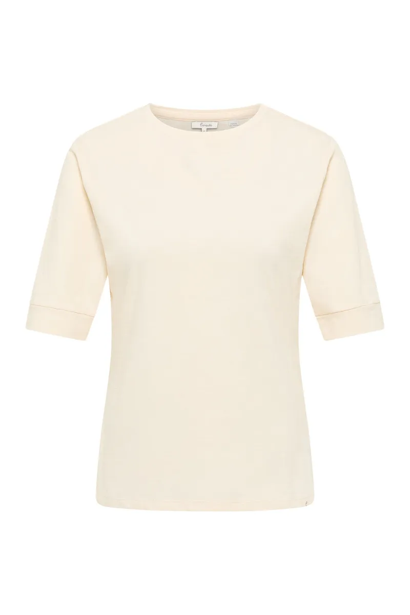Tranquillo Jerseyshirt Lottee aus Bio-Baumwolle - white / L – Produktbild 1 von 2