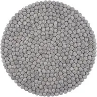 myfelt myfelt Filzkugel Sitzauflage (⌀ 36 cm, 36 x 36 cm), Grau meliert (carl), – Produktbild 1 von 1