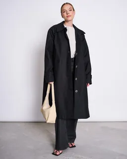 JAN N JUNE JAN 'N JUNE Damen vegan Mantel Tagus Schwarz – Produktbild 1 von 1