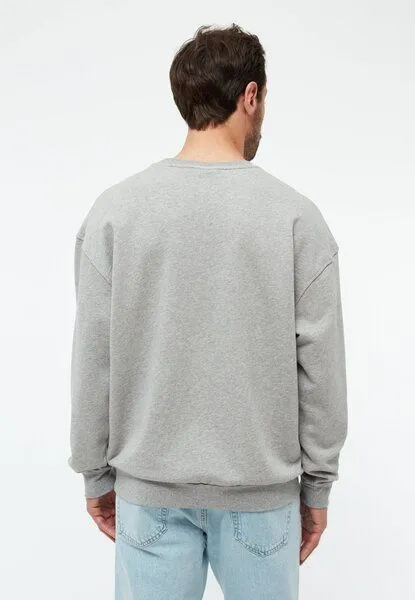 Givn Berlin Givn Berlin Sweater GBCLINT oversize aus Bio-Baumwolle, Grey melange, – Produktbild 4 von 4