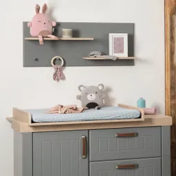 roba Roba Spannbezug für Wickelauflagen 75x85 cm Lil Planet türkis – Produktbild 1 von 1