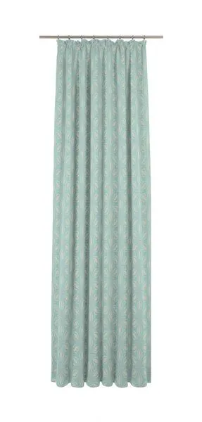Nature by Adam Nature by Adam Vorhang aus 100% Bio-Baumwolle - Made in Germany - Retro Floret, Türkis, – Produktbild 2 von 7
