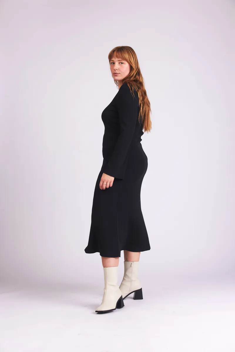 Baìge the Label Baìge the Label Damen vegan Kleid Birdie, Schwarz, – Produktbild 1 von 2