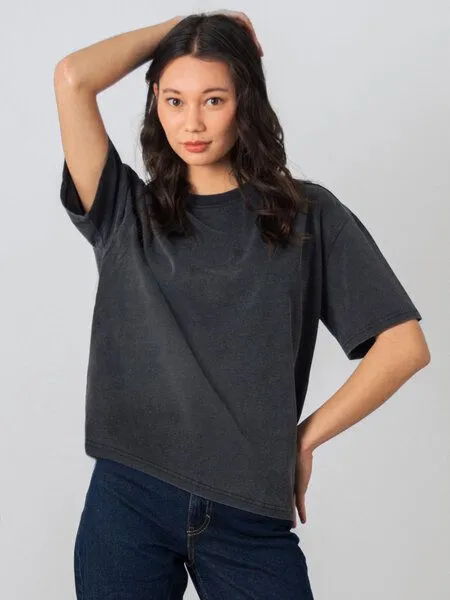 Honest Basics Honest Basics OG Shirt aus Bio- und recycelter Baumwolle, Charcoal, – Produktbild 1 von 4
