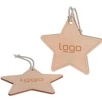 Weihnachtsbaumanhänger "Stern" FSC-zertifiziert, inkl. Lasergravur – Produktbild 1 von 1