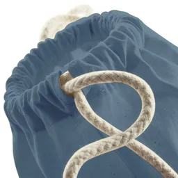 MelaDi MELAdi Stringbag und Sportbeutel aus Biobaumwolle - Pomodoro auf Sky Blue – Produktbild 1 von 1
