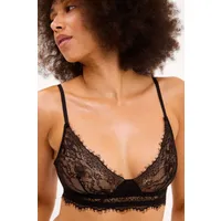 Understatement Understatement Damen vegan Bralette Lace Triangle Scoop Schwarz – Produktbild 1 von 1