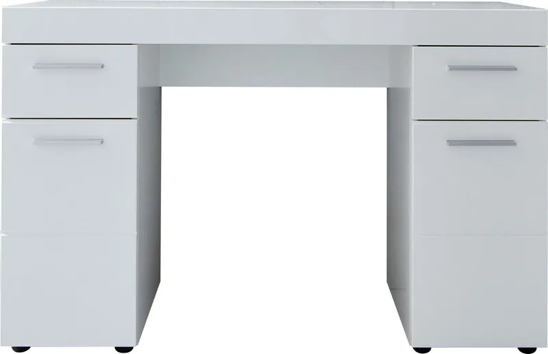 Home affaire Schreibtisch Avena, variabel auch als Schminktisch einsetzbar mit dem Spiegel 88435001, Weiß, – Produktbild 2 von 3