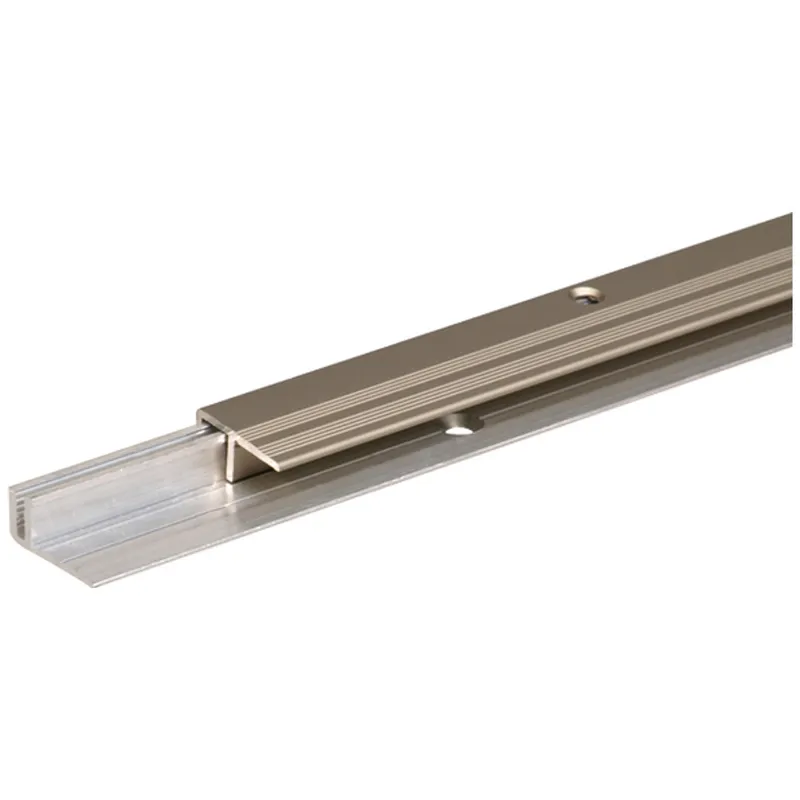 Alberts ALBERTS Abschlussprofil Pro, Set für Beläge7-15mm, Alu blank+ Alu edelst.elox., LxB 900x22mm – Produktbild 1 von 1