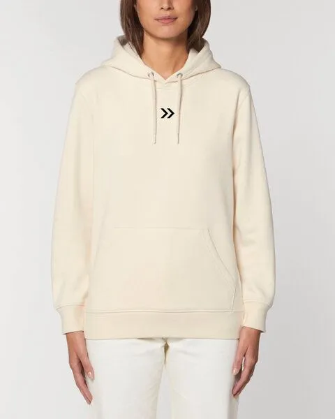 Human Family Human Family Bio Unisex Hoodie - "Skip", Natural, – Produktbild 2 von 4