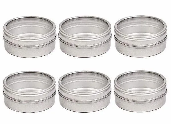 DS DS 6 Stück Set Runde Gewürzdosen " MINI " 50 mm x 20 mm mit Klarsichtdeckel – Produktbild 2 von 4