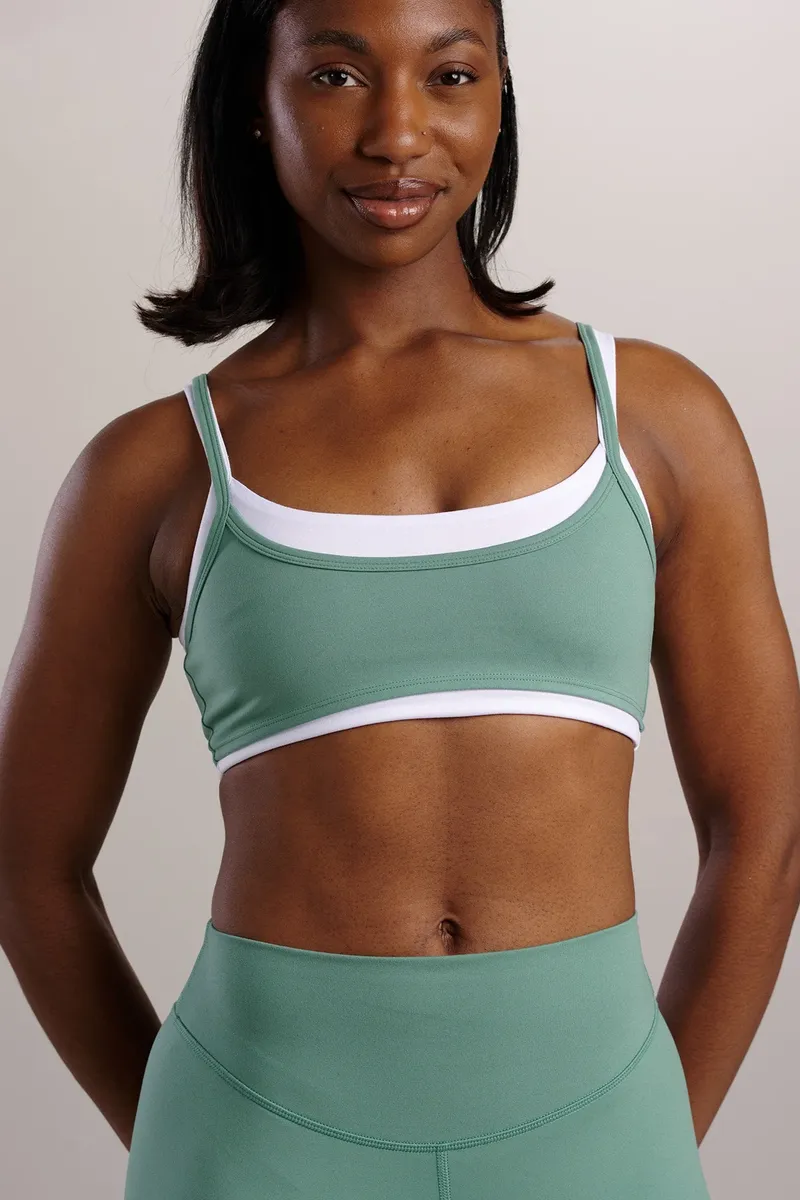 SEAAV SEAAV Damen vegan Sport-Bh Liftline Layered Boston Grün, Hellgrün, – Produktbild 2 von 2