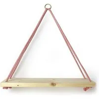 Gary Mash GARY MASH Wandregal Triangle mit Baumwollkordel, Rosa, – Produktbild 1 von 1