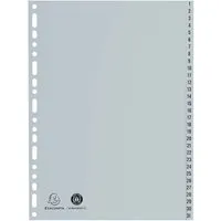 Exacompta Exacompta Register aus Recyclingkunststoff 31-teilig, DIN A4 – Produktbild 1 von 1