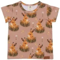Walkiddy Bio-Baumwolle Rosa T-Shirt Pretty Bunnies - Nachhaltig & Allergikerfreundlich von Walkiddy – GOTS zertifiziert – Produktbild 1 von 1