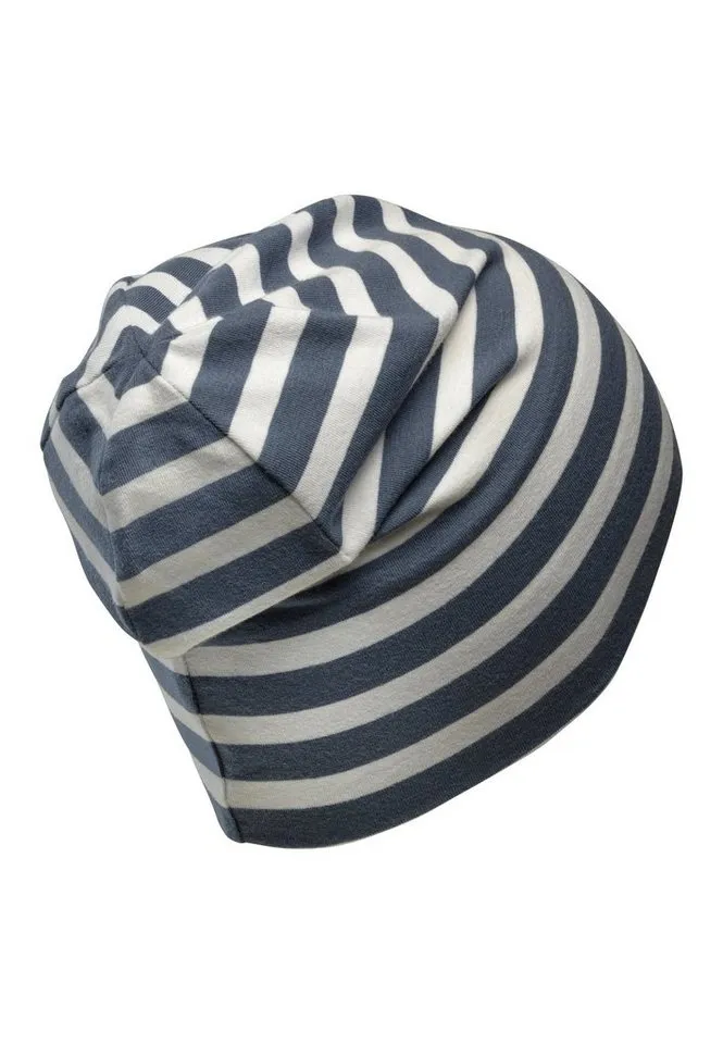 Sterntaler Sterntaler Beanie OCS Beanie (1-St) Kindermütze aus Singlejersey mit breitem Ringel, Blau|grau, – Produktbild 5 von 5