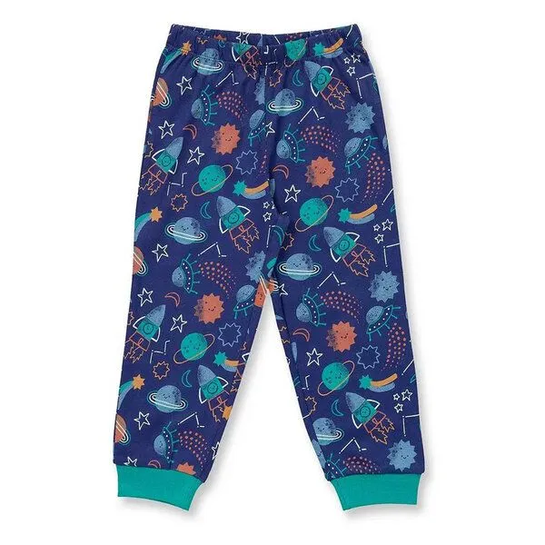 Sense Organics Sense Organics Kinder Schlafanzug mit Roboter-Motiv Bio Baumwolle, Navy-robot-aop-space, – Produktbild 3 von 3