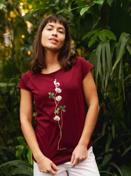 FellHerz Glücksklee Cap Sleeve ruby - L – Produktbild 1 von 1